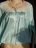 Vintage MG JCPenney Aqua Bed Jacket